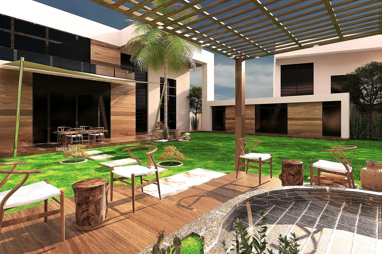 Yas Island Villa Landscape